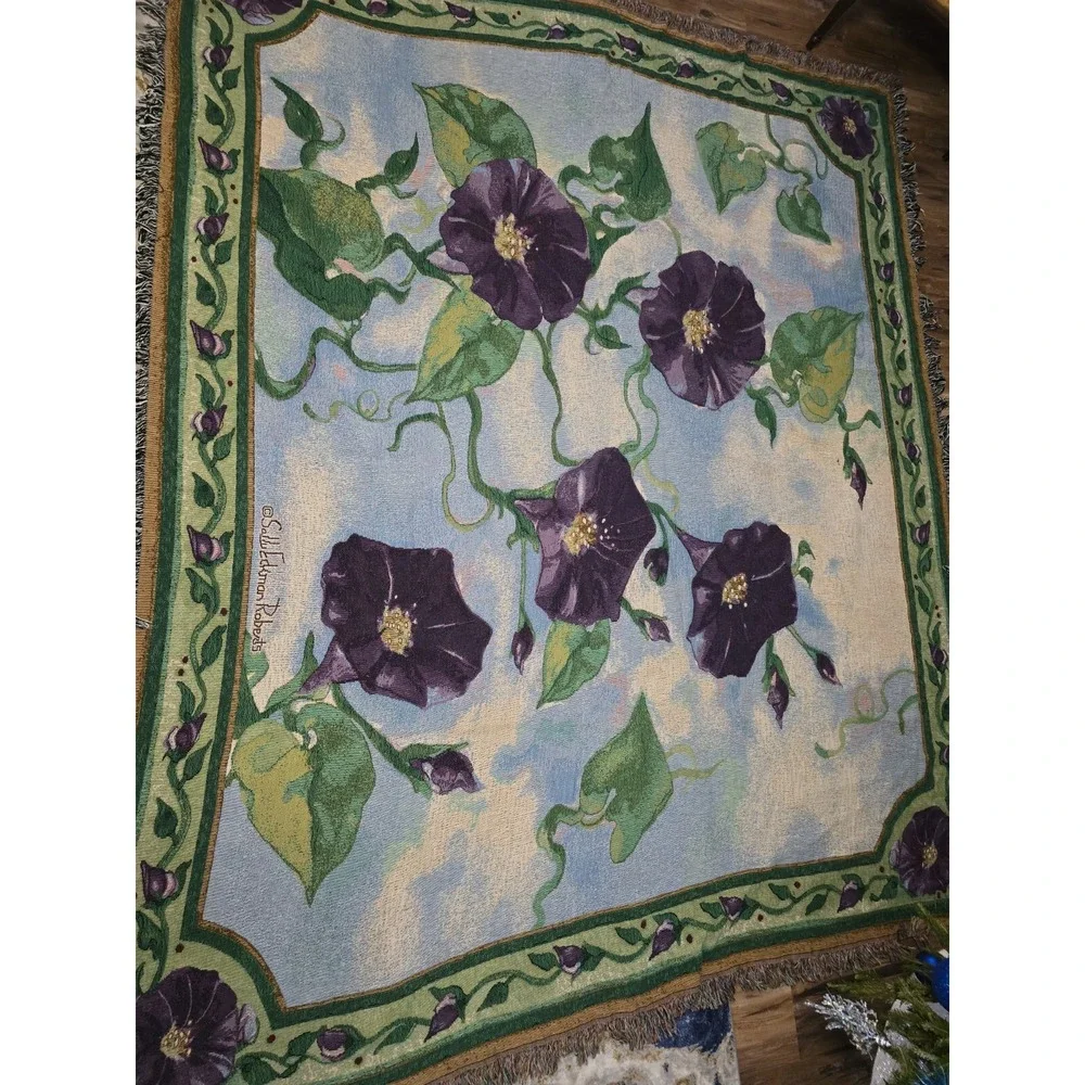 Sally Eckman Roberts Extra Large Throw/tapistry/Rug 8ft 9in X 7ft 2in‎ , Purple